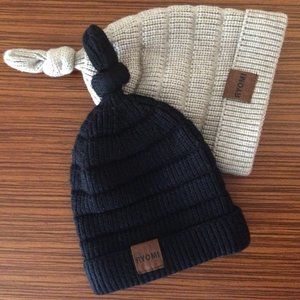 Ryomi: 2 fleeced-lined beanies, kids
